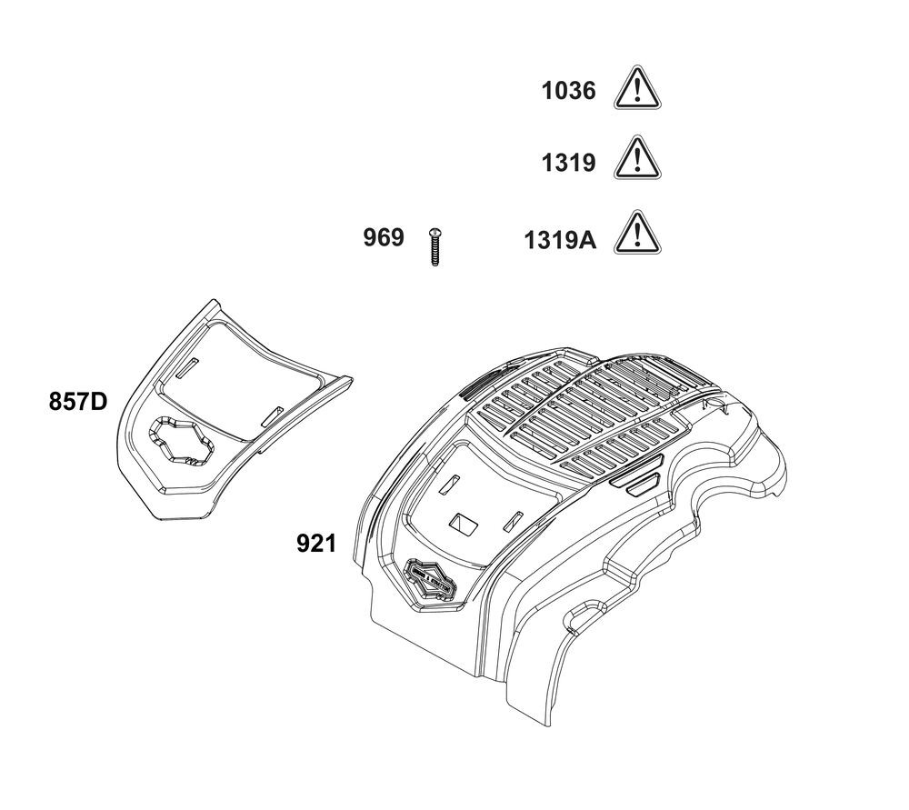 Blower Housing Group Diagram and Parts List for 104M02-0142-H5 100000 - 19Z999 Briggs and Stratton Engine